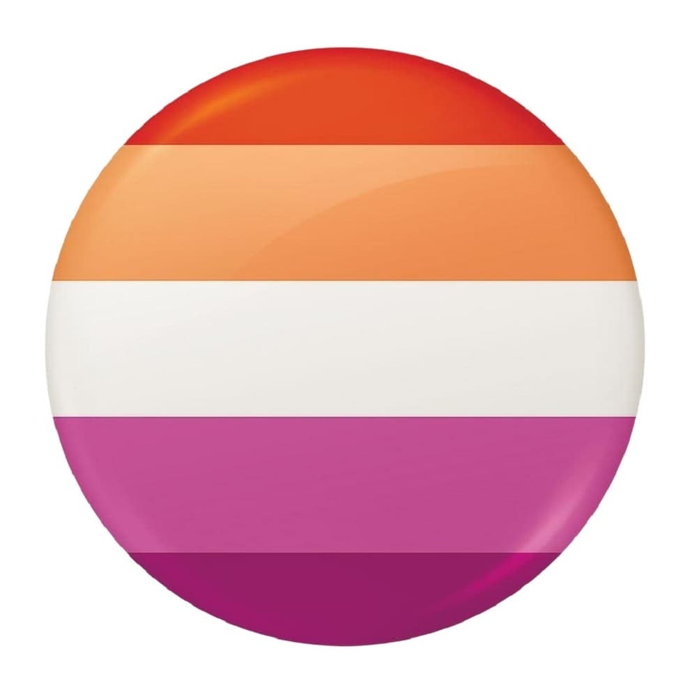Pride Märke med lesbisk flagga
