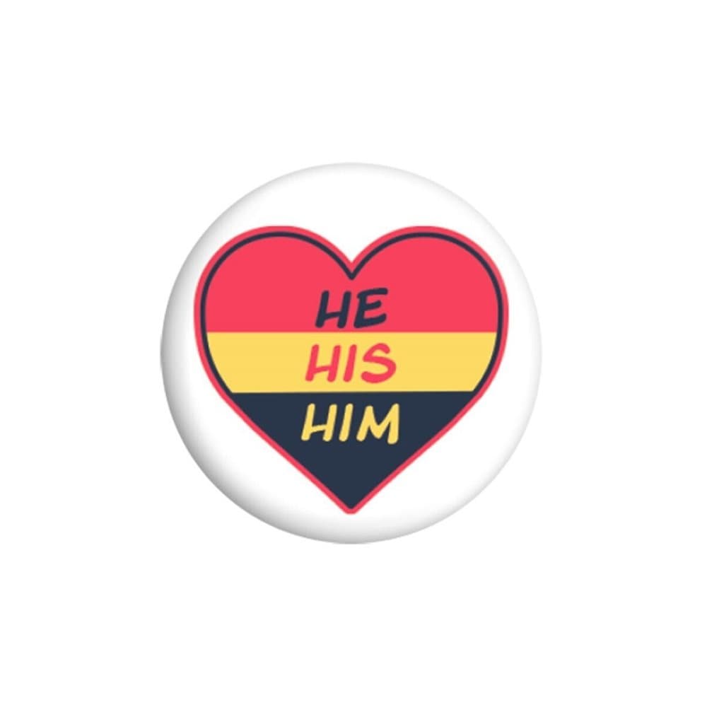 Grindstore He His Him Badge