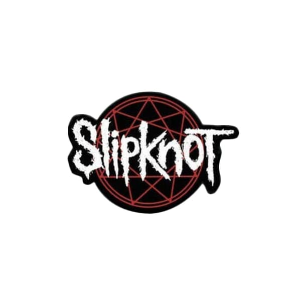 Slipknot Enamel Logo Badge Black/White/Red One Size