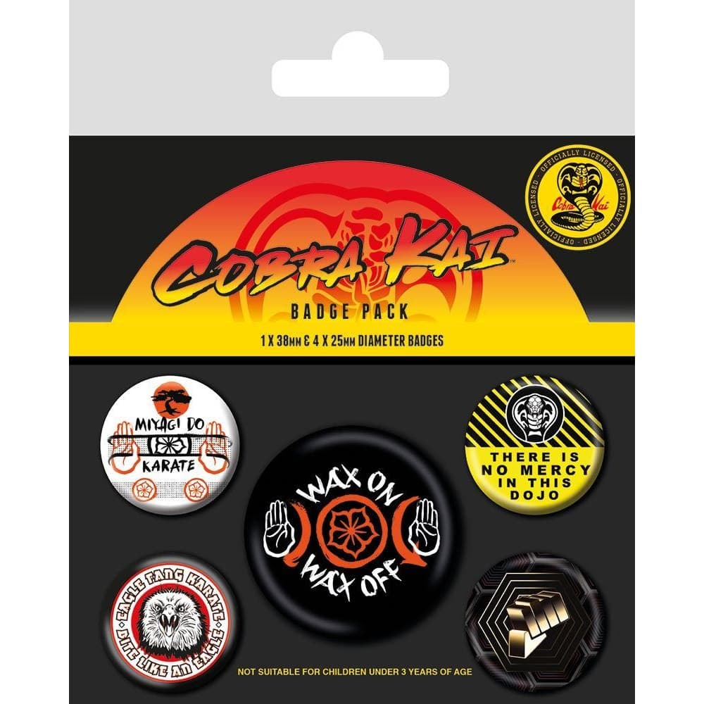 Cobra Kai Dojos märke (förpackning med 5 st)