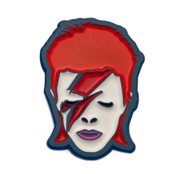 David Bowie Ziggy Stardust Badge Red/White/Navy One Size