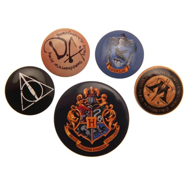 Harry Potter Set med Hogwarts-emblem (5 st)