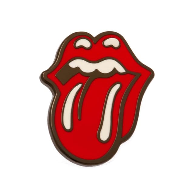 The Rolling Stones Logo Badge Red/White One Size