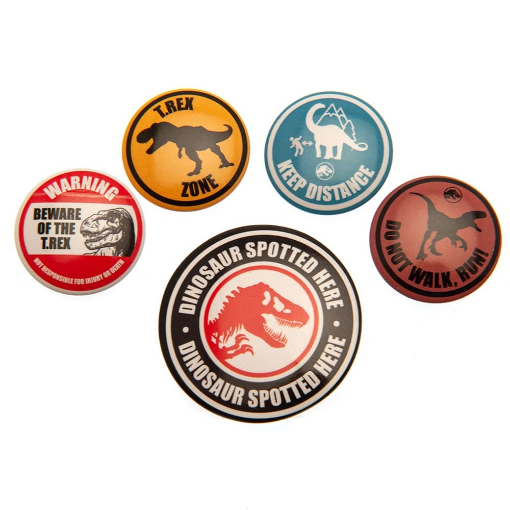Jurassic World Set med märken (förpackning med 5 st)