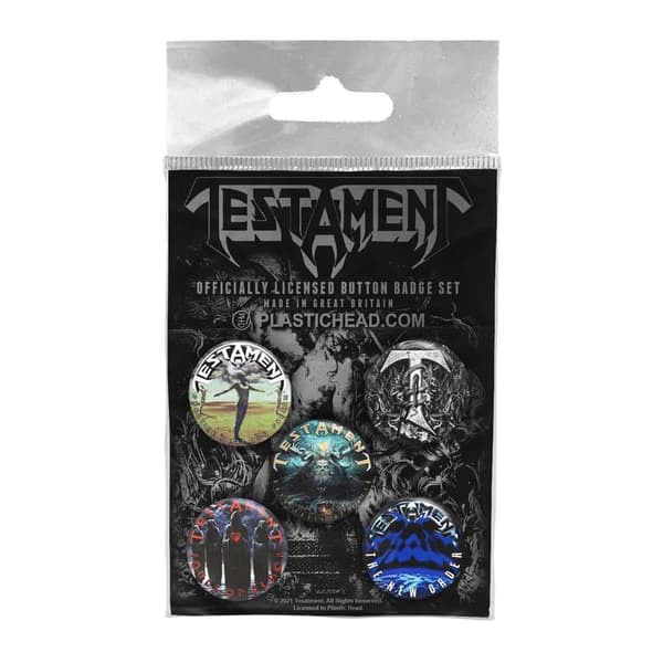 Testament Badge Set (Pack of 5) Multicoloured One Size