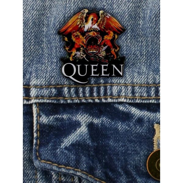 Queen Enamel Crest Badge