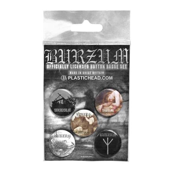 Burzum Logo Badge Set (Pack of 5) Multicoloured One Size