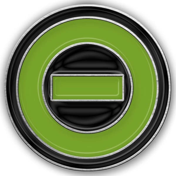 Type O Negative Enamel Logo Badge Green/Black One Size