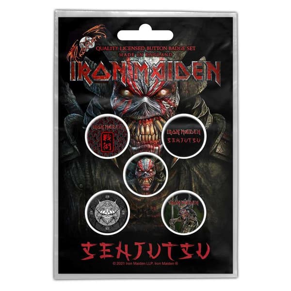Iron Maiden Senjutsu Badge (Pack of 5)