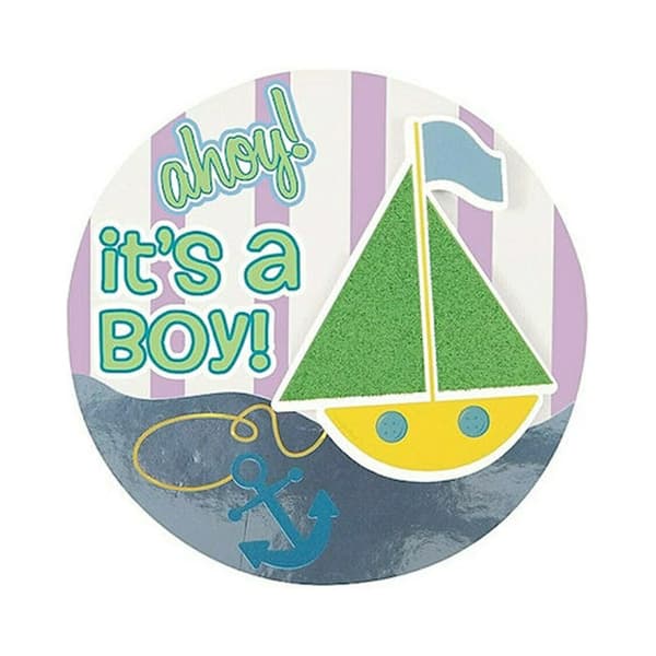 Unique Party It´s A Boy Baby Shower Party Badge