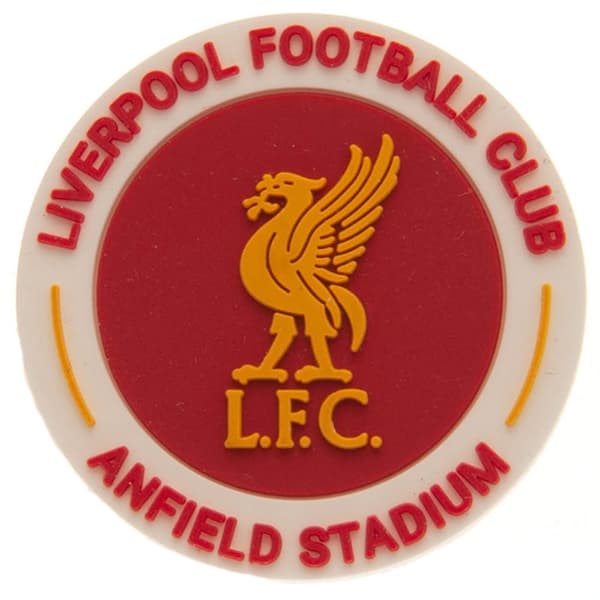 Liverpool FC Rubber Crest Badge White/Red/Yellow One Size