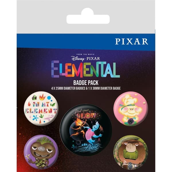 Elemental Periodic Fun Badge Set (Pack of 5)