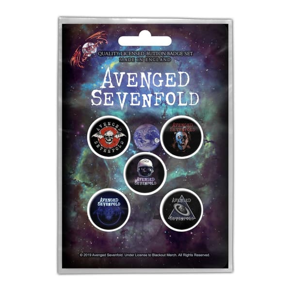 Avenged Sevenfold The Stage Badge (Pack of 5) Multicoloured One Size