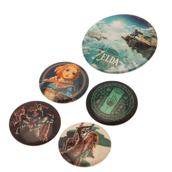 The Legend Of Zelda Tears Of The Kingdom Badge Set (Pack of 5)