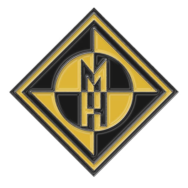 Machine Head Enamel Diamond Logo Badge Black/Yellow One Size