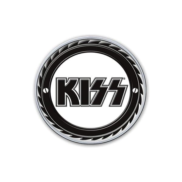 Kiss Metal Buzzsaw Badge Black/White One Size