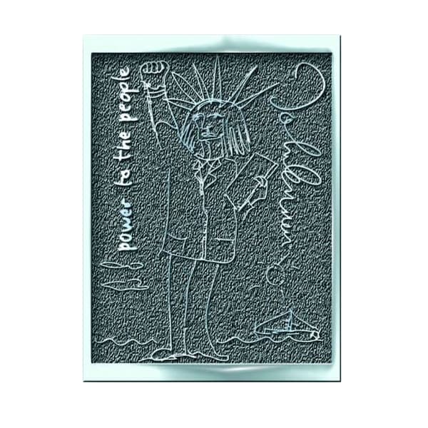 John Lennon Power To The People Badge Green One Size