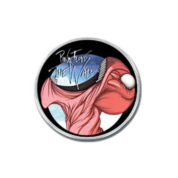 Pink Floyd The Wall Eat Head Logo Badge Black/White/Pink One Size
