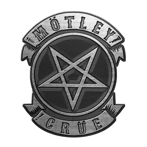 Motley Crue Enamel Pentagram Badge