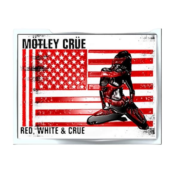 Motley Crue Red, White & Crue Badge Red/White/Black One Size
