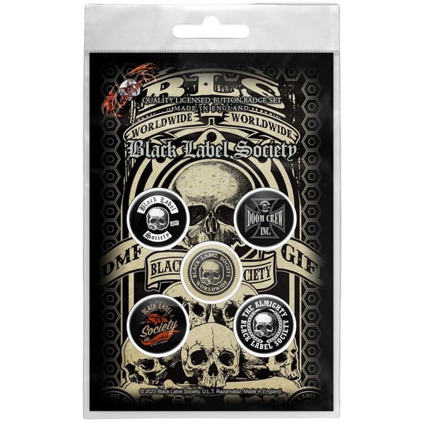 Black Label Society Worldwide Badge Black/White/Beige One Size