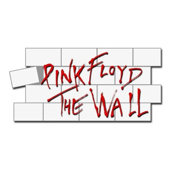 Pink Floyd The Wall Logo Badge White/Red One Size