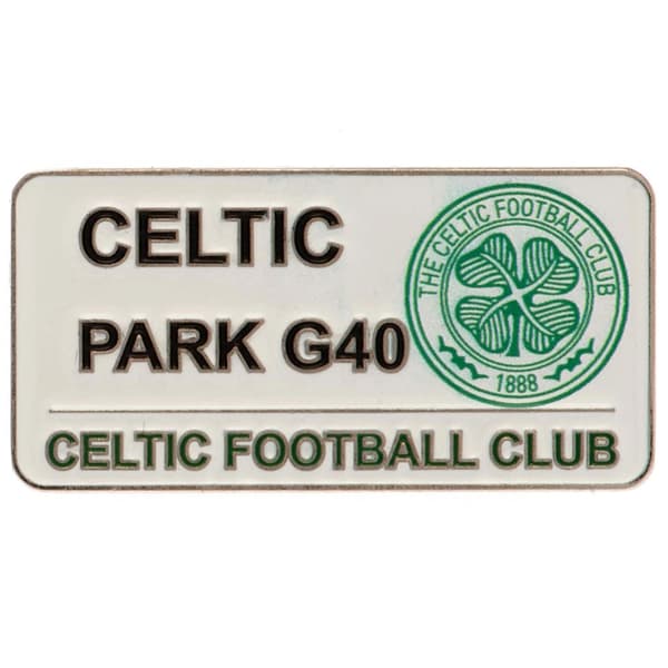 Celtic FC Märke för gatuskyltar White/Silver/Green One Size