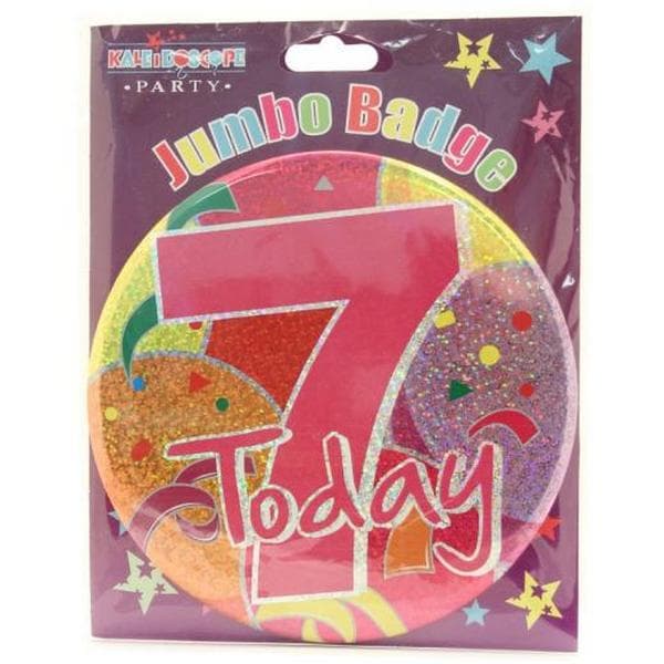 Apac Idag Glitter 7th Birthday Badge Multicoloured One Size