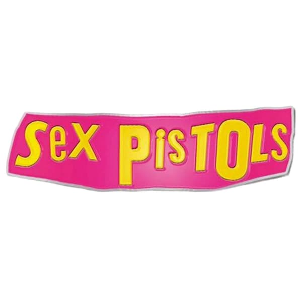 Sex Pistols Classic Logo Badge Pink/Yellow One Size