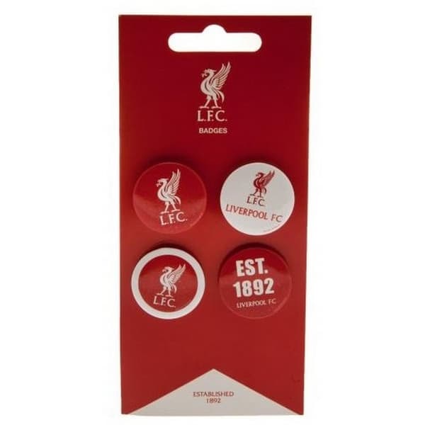 Liverpool FC YNWA-badgeuppsättning (4-pack)