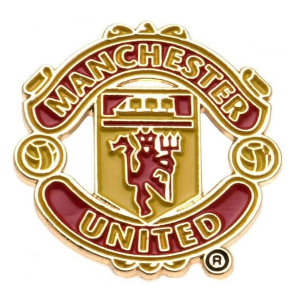 Manchester United FC Crest Badge Red/Yellow One Size