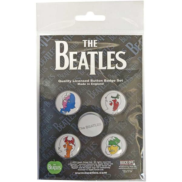 The Beatles Ob-La-Di Badge (Pack of 5) Multicoloured One Size