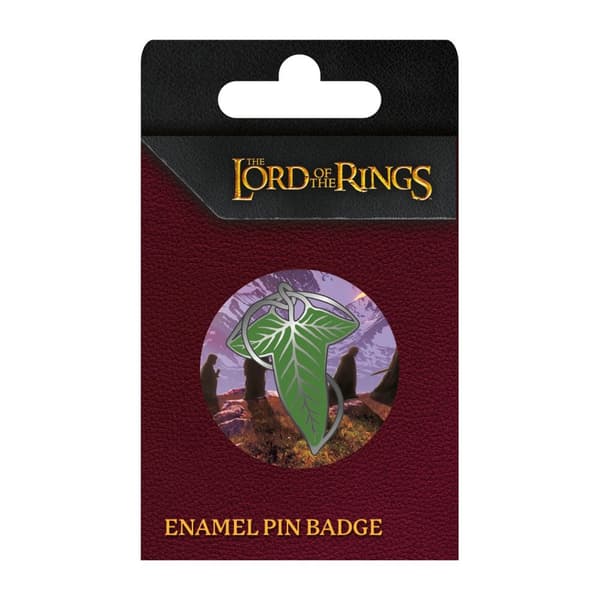 Lord Of The Rings The Leaves Of Lorien Enamel Badge Multicoloured One Size