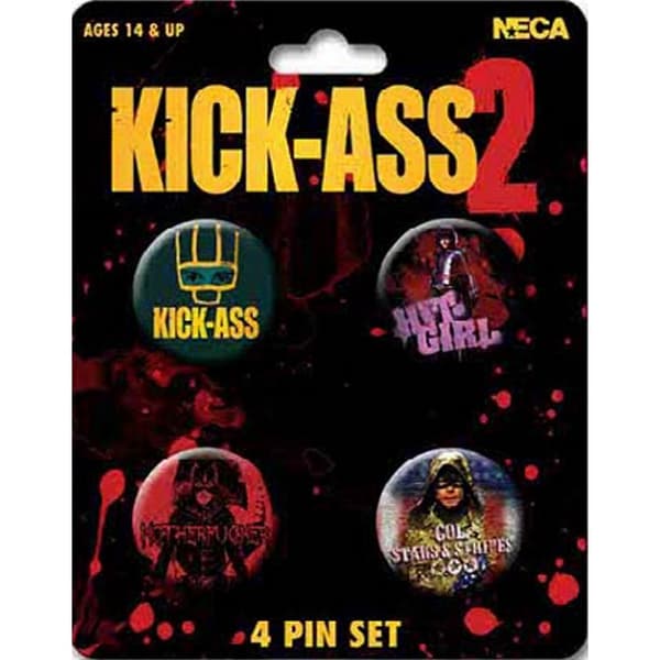 Kick-Ass 2 Badge (Pack of 4)