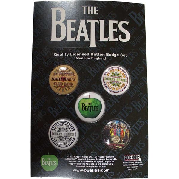 The Beatles Sgt Pepper Badge (Pack of 5) Multicoloured One Size