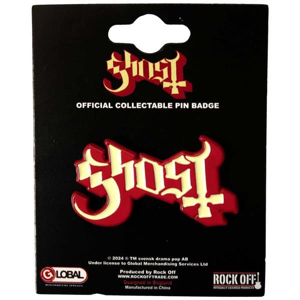 Ghost Logo Shadow Badge Red/White One Size