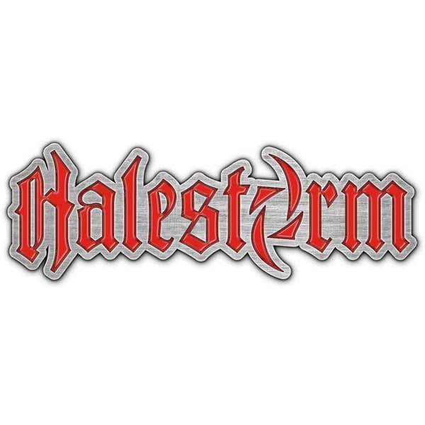 Halestorm Logo Badge Red/Silver One Size