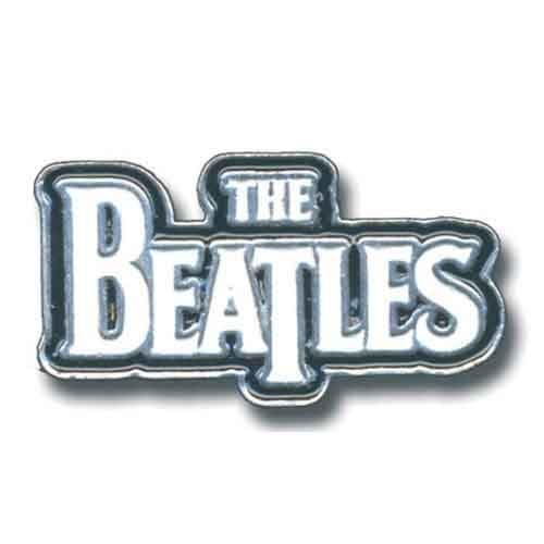 The Beatles Drop T Logo Badge Silver One Size