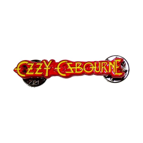 Ozzy Osbourne Logo badge Red/Yellow One Size
