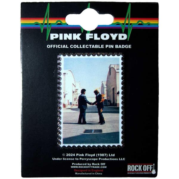 Pink Floyd Wish You Were Here Stamp Badge