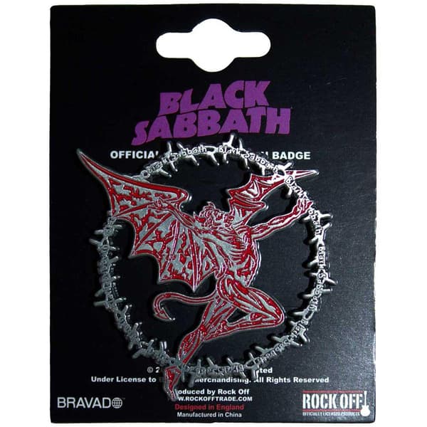 Black Sabbath Daemon Ring Badge Black One Size