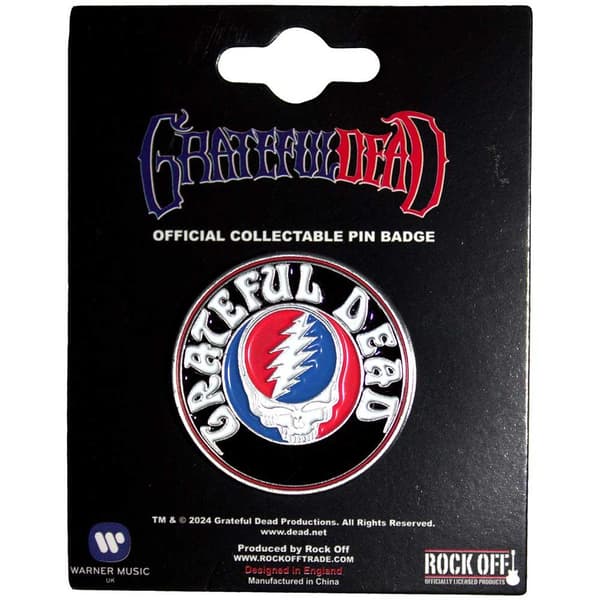 Grateful Dead Logo-bricka för att stjäla ditt ansikte