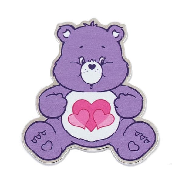 Pyramid International Enamel Harmony Bear Badge Violet/White/Red One Size