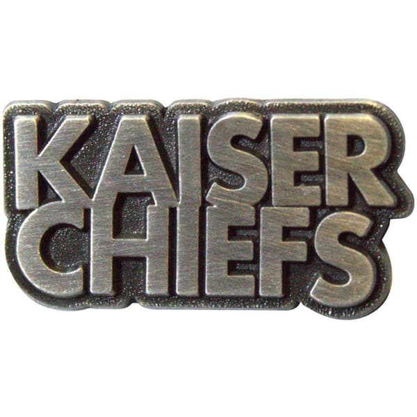 Kaiser Chiefs Skewed Logo Badge Silver One Size