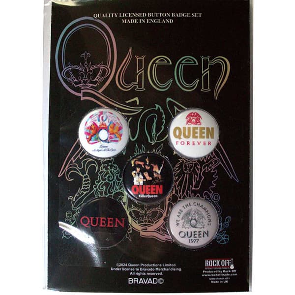 Queen Killer Badge (Pack of 5) Multicoloured One Size