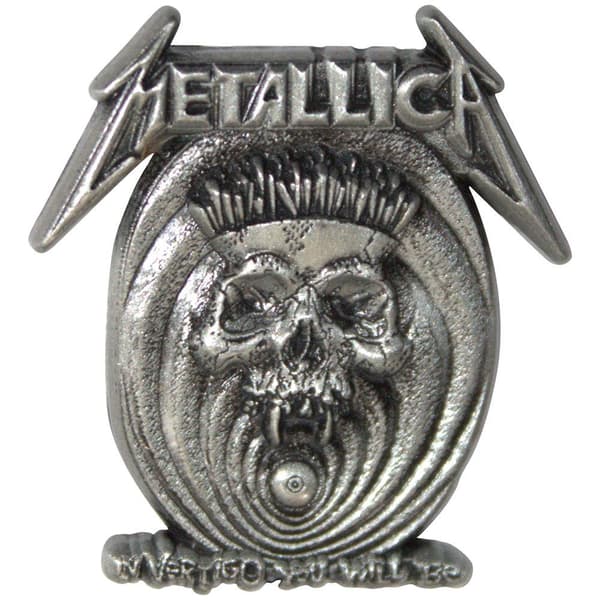 Metallica In Vertigo Badge Antique Silver One Size