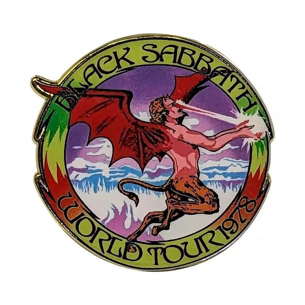Black Sabbath World Tour 1978 Badge Multicoloured One Size