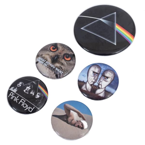 Pink Floyd Button Classic Badge Set (Pack of 5)
