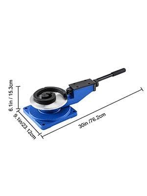 2/5" spiral manuell metallbockningsmaskin med 3 rullformar, stabil bas, enkel och arbetsbesparande operation