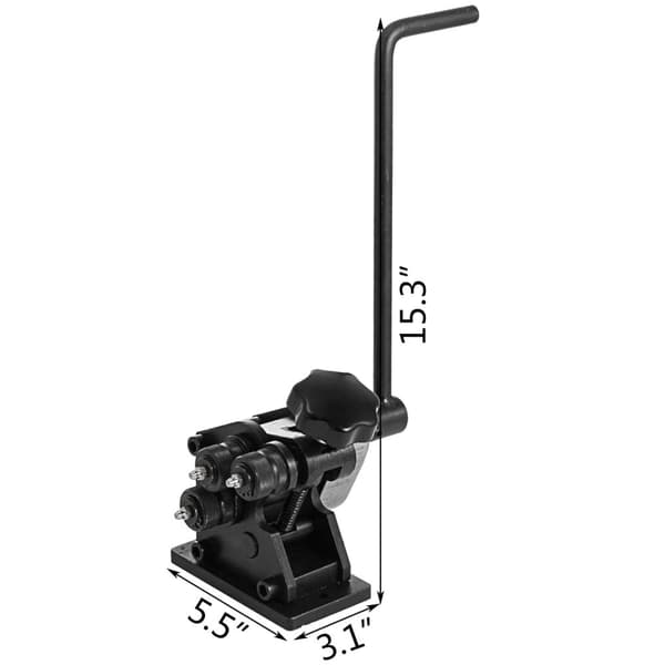 manuell metallbockningsmaskin med 13-1/2'' långt handtag, exakt justering, 3'' minsta ringdiameter, lätt att installera